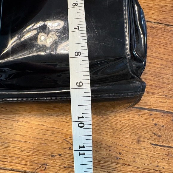 VTG- MCM Art Deco Black Patent Leather Structured Briefcase Handbag - Picture 4 of 6